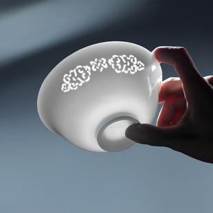 景德镇官方手工餐具套装陶瓷中式白瓷高端家用玲珑瓷吃饭碗盘子