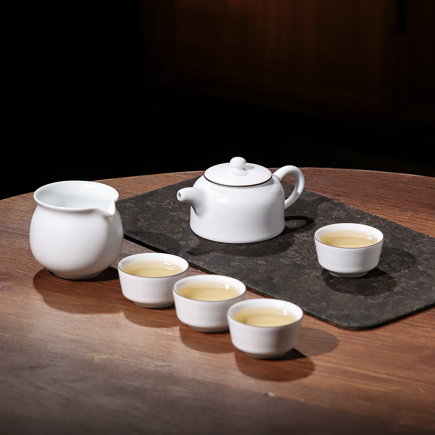 景德镇官方旗舰店羊脂玉功夫茶具