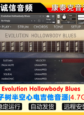 半空心电吉他音源 Orange Tree Evolution Hollowbody Blues