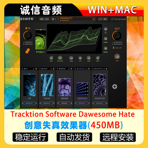 创意失真效果器-Tracktion Software Dawesome Hate WIN+MAC