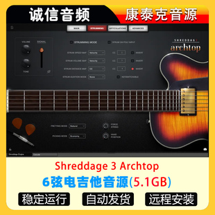 6弦电吉他音源Impact Soundworks Shreddage 3 Archtop
