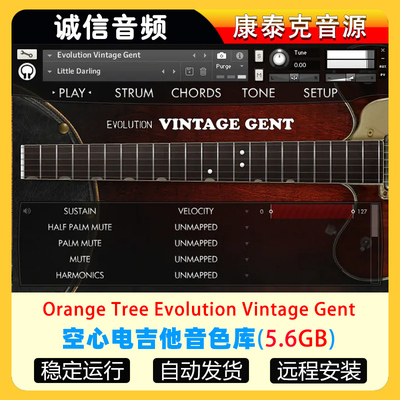 空心电吉他音色库-Orange Tree Samples Evolution Vintage Gent