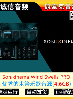 木管乐器长笛单簧管音源Sonixinema Wind Swells 康泰克音源