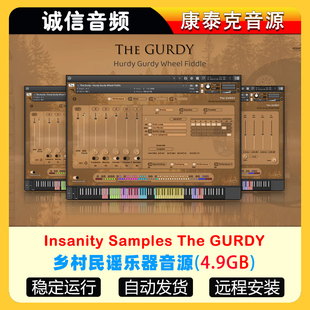 乡村民谣乐器音源Insanity Samples The GURDY康泰克音源