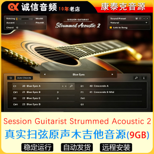 真实扫弦原声木吉他音源Session Guitarist Strummed Acoustic 2