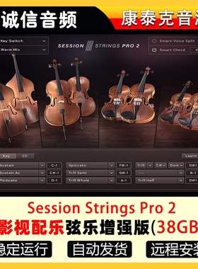 Session Strings Pro 2影视配乐弦乐录音室增强版康泰克音源