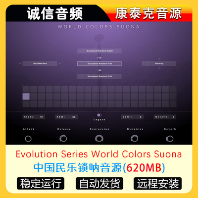 中国民乐锁呐音源Evolution Series World Colors Suona