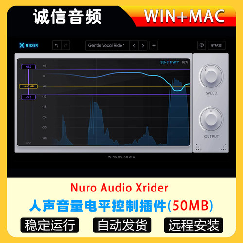人声音量电平控制插件-Nuro Audio Xrider