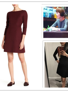 清货不退换思思美代theory连衣裙超显身材小黑裙kamillina唐晶