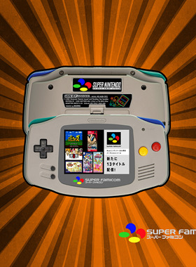 任天堂GAMEBOY advance SFC GBA彩色游戏机高亮 全套外壳和整机
