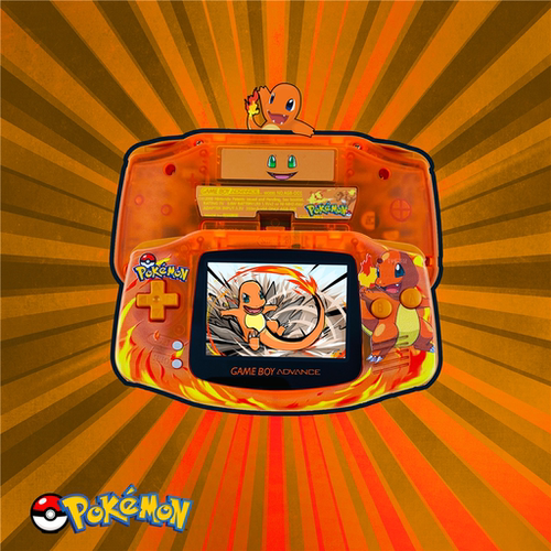 GBA GAMEBOY advance游戏机 彩色 高亮 SP NDSLPSP 小火龙