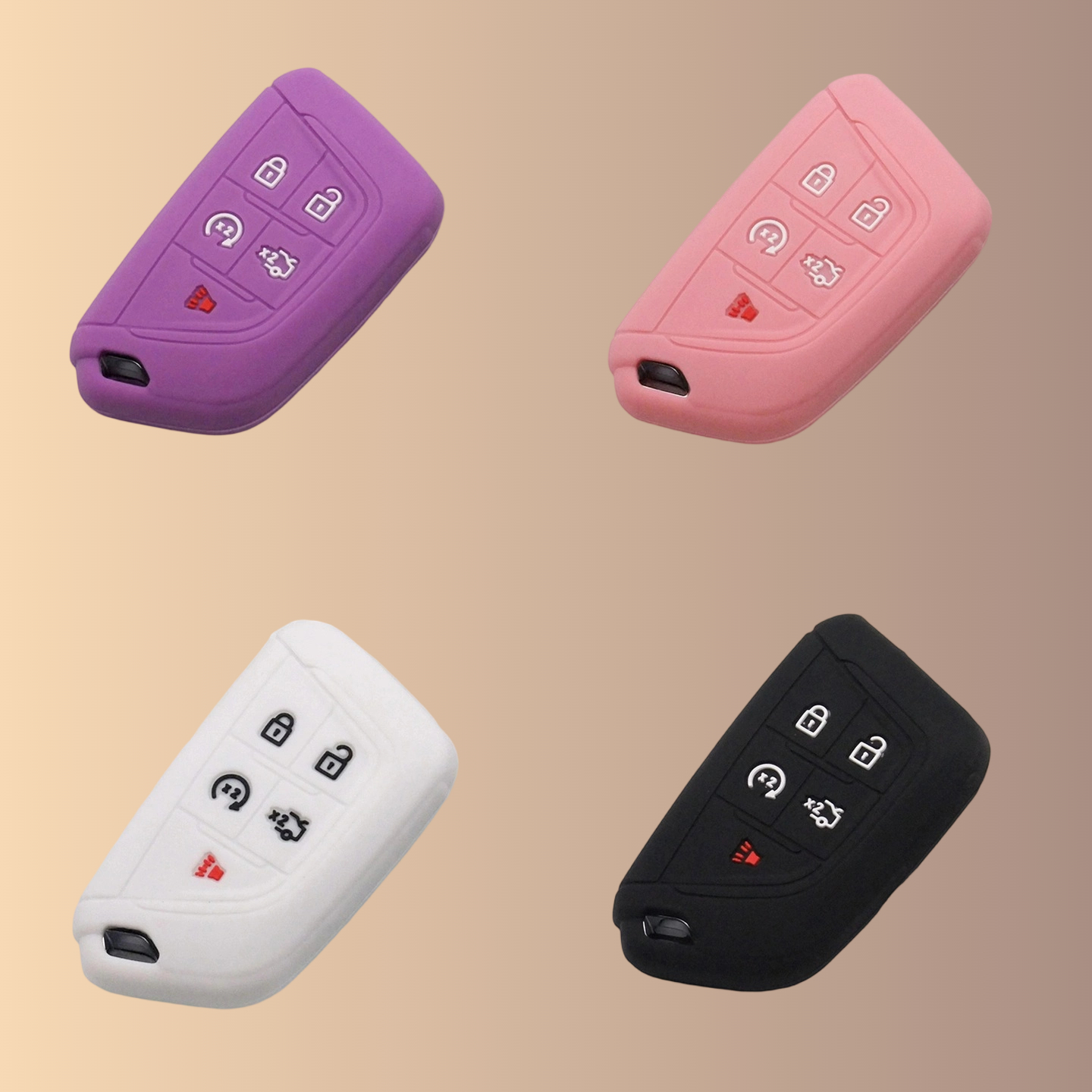 适用凯迪拉克xt5汽车钥匙套atsl包ct6扣保护套ct5/xt4/xt6硅胶壳