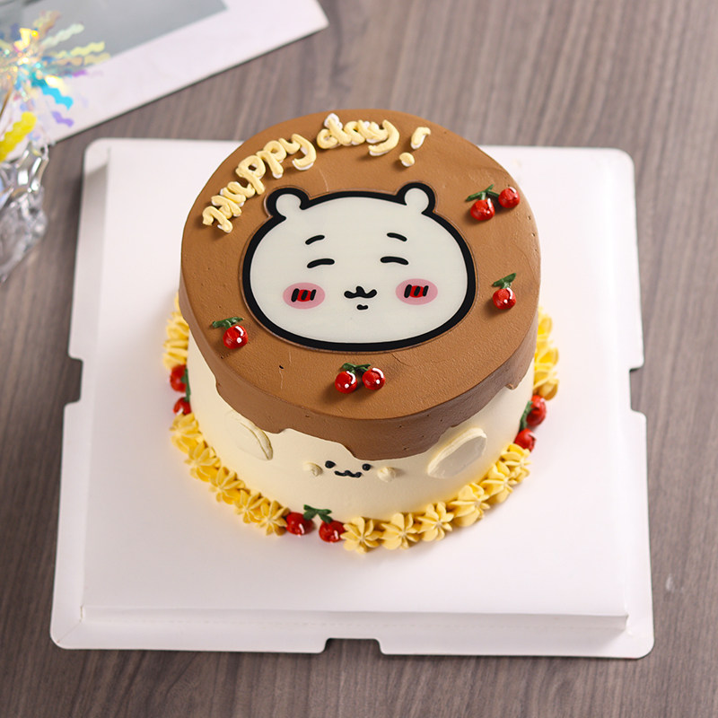 可爱吉伊生日蛋糕装饰摆件二次元吉伊小八插牌chiikawa烘焙装扮