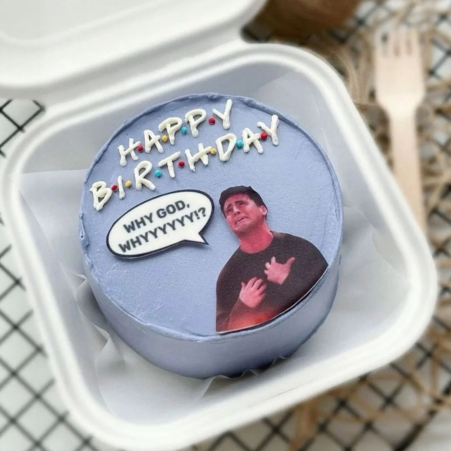 老友记乔伊joey30岁生日蛋糕装饰