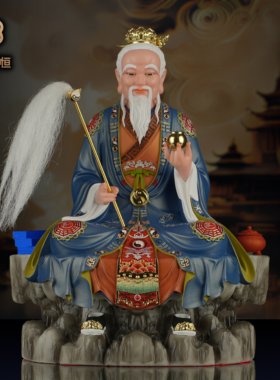 六壬仙师神像12寸16寸六任先师铁板祖师佛像摆件工艺摆件汉白玉