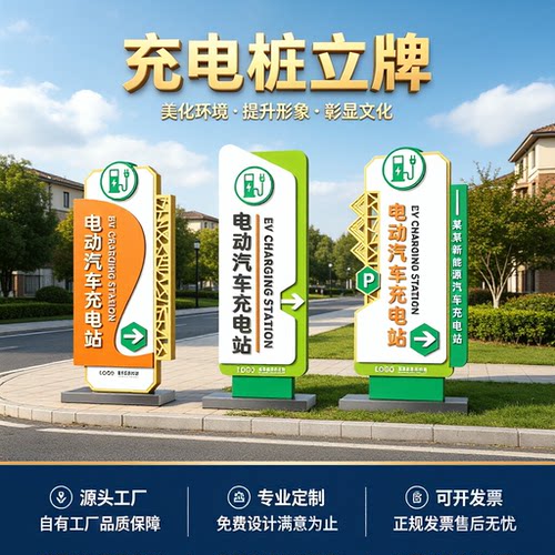 新能源充电桩导视牌定制
