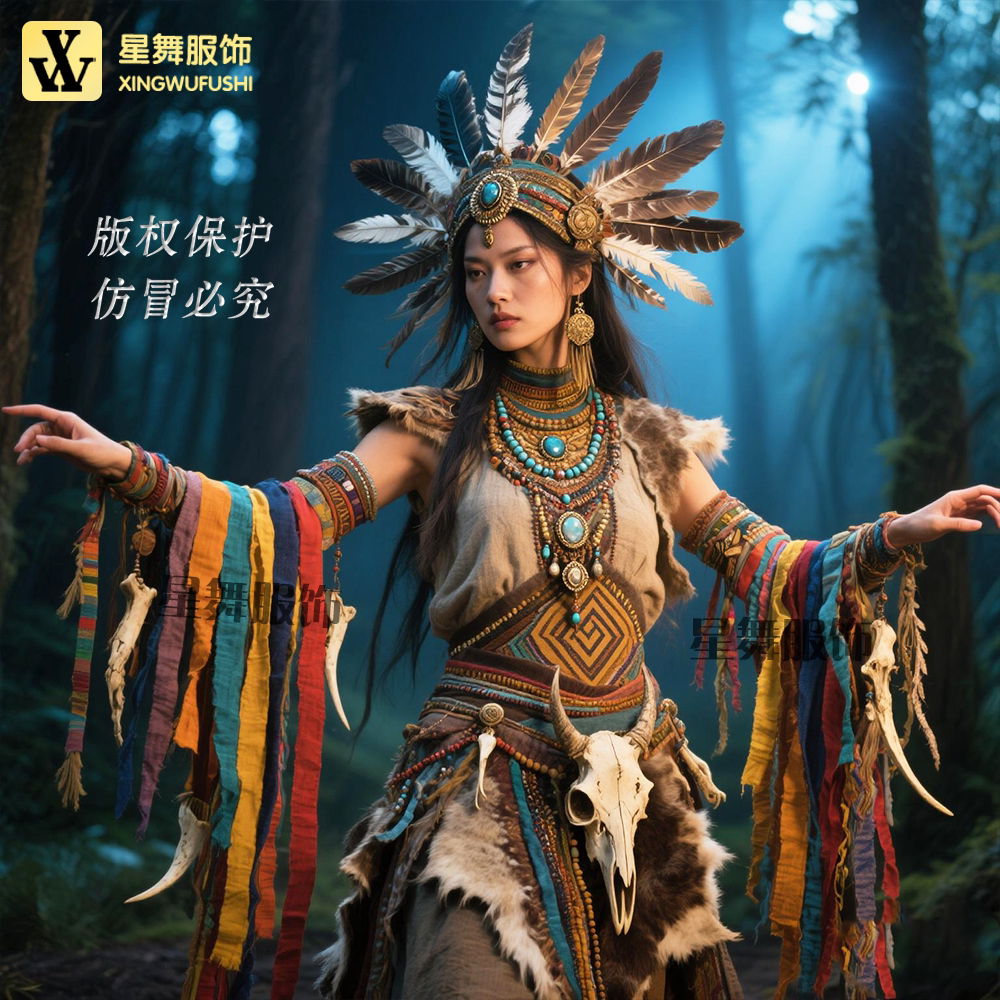 非遗影视舞剧大祭司演出服装异域风游乐园巡游商演服装出租定做
