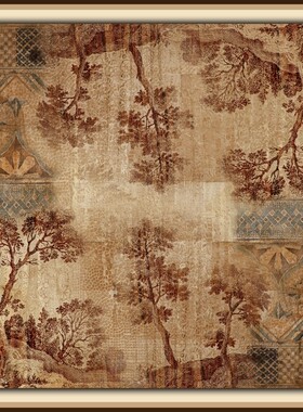 大尺寸高清分辨率设计素材 JPG 手绘水彩花朵方巾K10-38