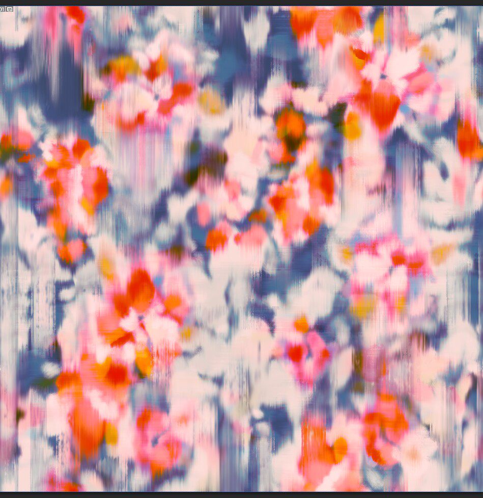 四方连续花型设计psd tif印花格式 无分层 几何肌理花朵抽象t8-61