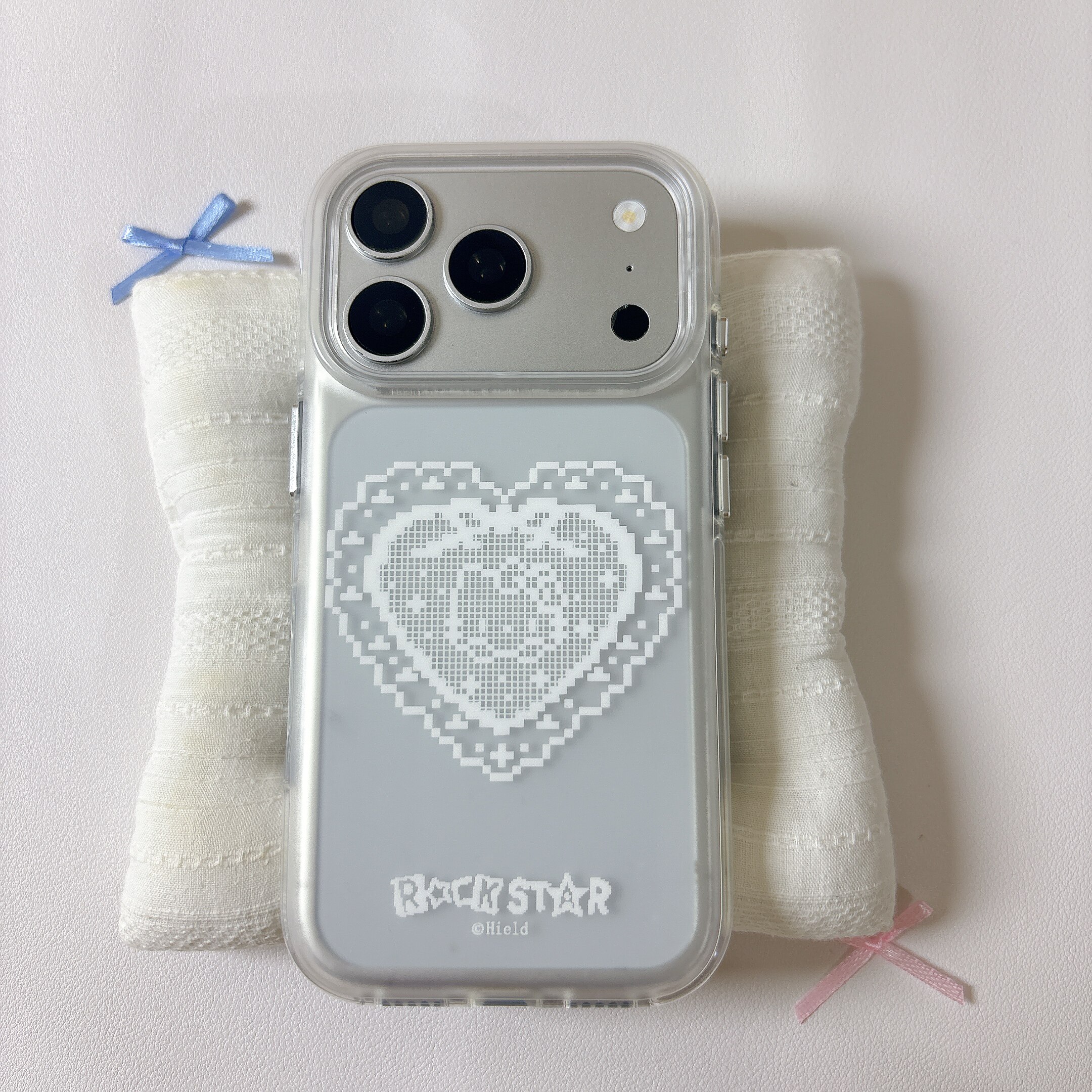 ins白色蕾丝爱心kitty圆边双层适用苹果17promax手机壳iPhone16新款保护套15 /14/13全包硅胶防摔日韩