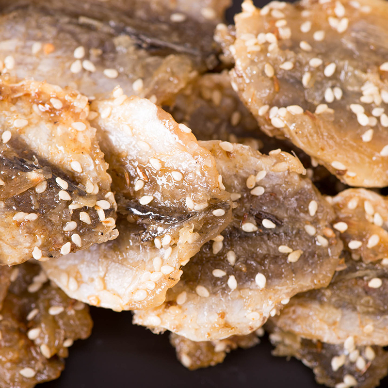 芝麻蜜汁香辣黄花鱼500g小黄鱼干货海鲜零食即食小吃包邮山东特产
