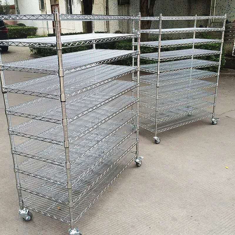 镀铬线网货架七层八层置