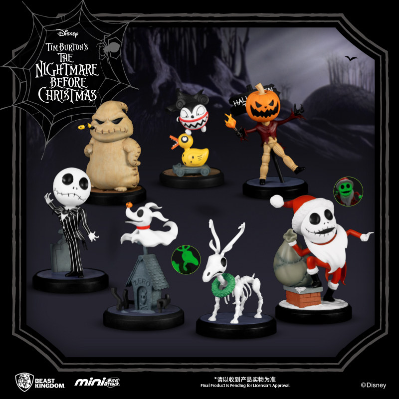 野兽王国迪士尼万圣节圣诞夜惊魂杰克南瓜王吸血鬼摆件礼物