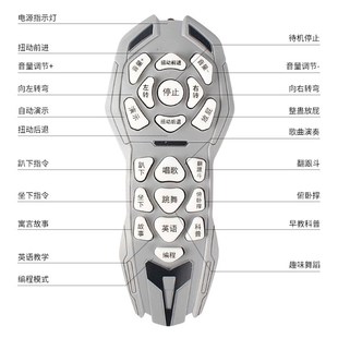 乐能遥控电动机器狗智能犬走路唱歌巡逻犬可充电线摇控器电池原装