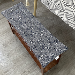 可订做日式和风卡座坐垫换鞋凳玄关躺椅沙发垫子长凳子垫夏季薄款