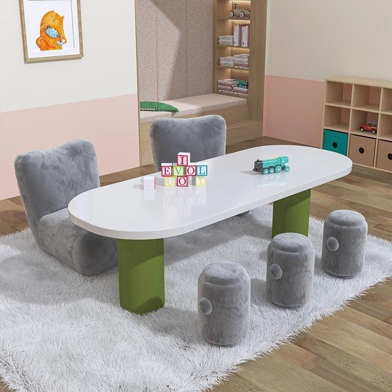 儿童桌椅套装全实木幼儿园手工绘画区多功能室娱乐区早教成套组合,住宅家具,儿童桌（原婴童）,淘宝优惠券,粉丝福利购,淘宝优惠卷