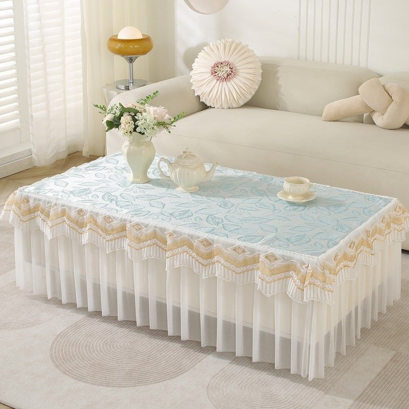茶几桌布布艺蕾丝防滑餐桌桌布茶几全包罩子电视机柜桌布套罩台布,居家布艺,茶几垫,淘宝优惠券,粉丝福利购,淘宝优惠卷