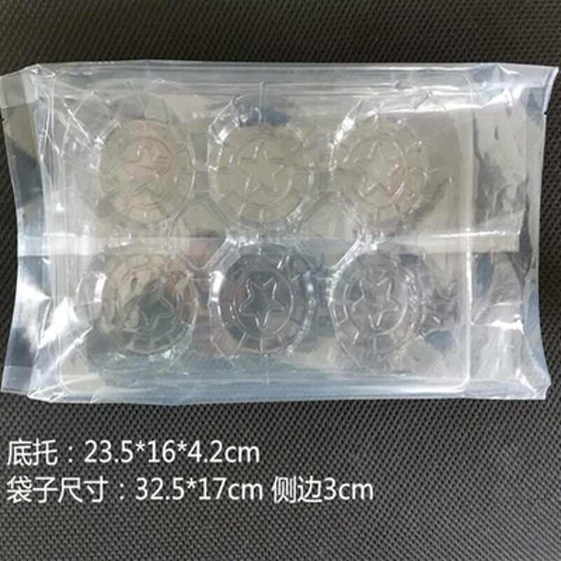 六格月饼托100只塑料托盘中秋月饼内托糯米糍艾草青团麻糬内衬托