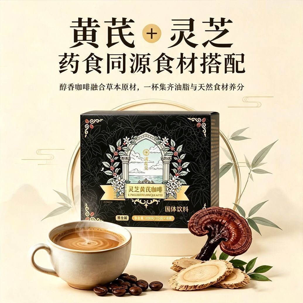 糖尿人专用食品无糖精可以吃灵芝黄芪咖啡粉固体饮料速溶办公早餐