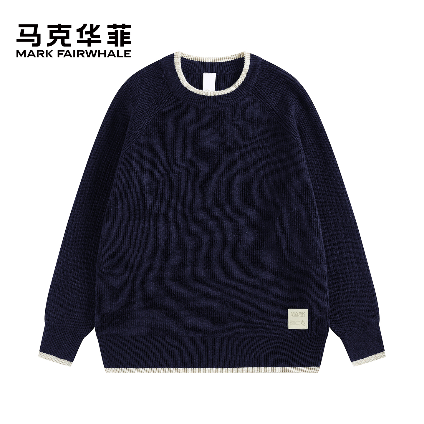 马克华菲人夫感针织毛衣