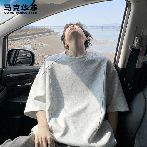 马克华菲夏季男士宽松短袖T恤