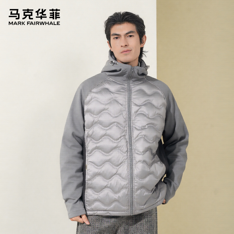 马克华菲短款连帽羽绒服冬季外套