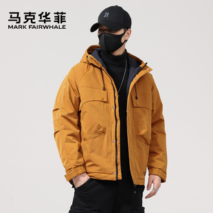 新款 冬季 加厚保暖御寒防风登山棉衣 棉服男士 马克华菲山系户外工装