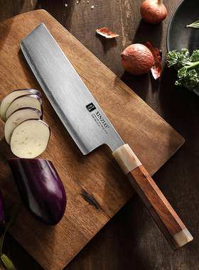 信作日本进口粉末钢ZDP189粉末钢菜刀日式小菜切复合钢刀具料理刀