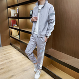 男士2025春季新款卫衣休闲连帽衣服春秋款潮流运动服套装嘻哈外套，男装休闲套装，星座1712-3