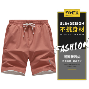 休闲裤男港风短裤工厂直供宽松纯色公版五分裤好品质潮裤图片