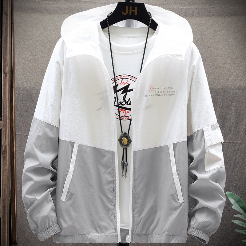 主推不断货夏季冰丝防晒衣男超薄透气户外防嗮服夹克皮肤衣外套,男装防晒衣,星座1712-3