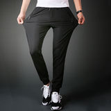 夏季男士冰丝弹力加肥加大码休闲运动裤九分直筒束脚网眼裤男，女装休闲裤，星座1712-3