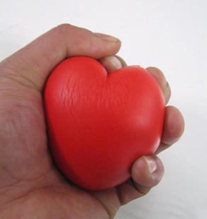 大人用心形压力球，采血球，运动休闲玩具，心形玩具球，献血球