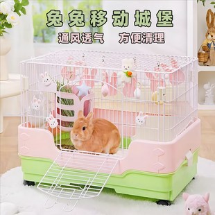 卡诺兔笼防喷尿易清理豪华兔笼子家用大号兔笼荷兰猪笼子豚鼠笼子