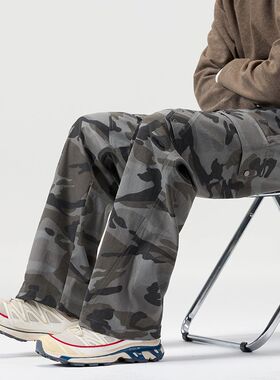 2026春秋四季新款欧美日韩纯工装棉宽松直筒休闲裤男潮PANTS MEN