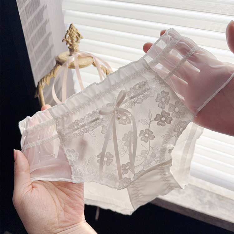 寻找四叶草·法式立体刺绣蕾丝网纱A类棉舒适性感甜欲少女内裤,女士内衣/男士内衣/家居服,女三角裤,淘宝优惠券,粉丝福利购,淘宝优惠卷