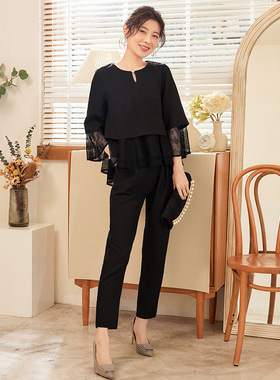 翠盈cuiying新品通勤常规OL范气质淑女时尚两件套上衣+裤子88586