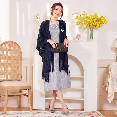 翠盈cuiying秋冬新品韩版围巾女新品针织长款流苏两用披肩88569