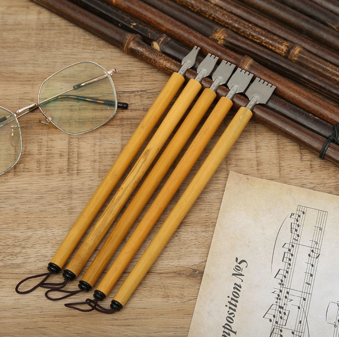 藏文书法笔竹笔平行笔复古钢笔创意蘸水式设计简套装