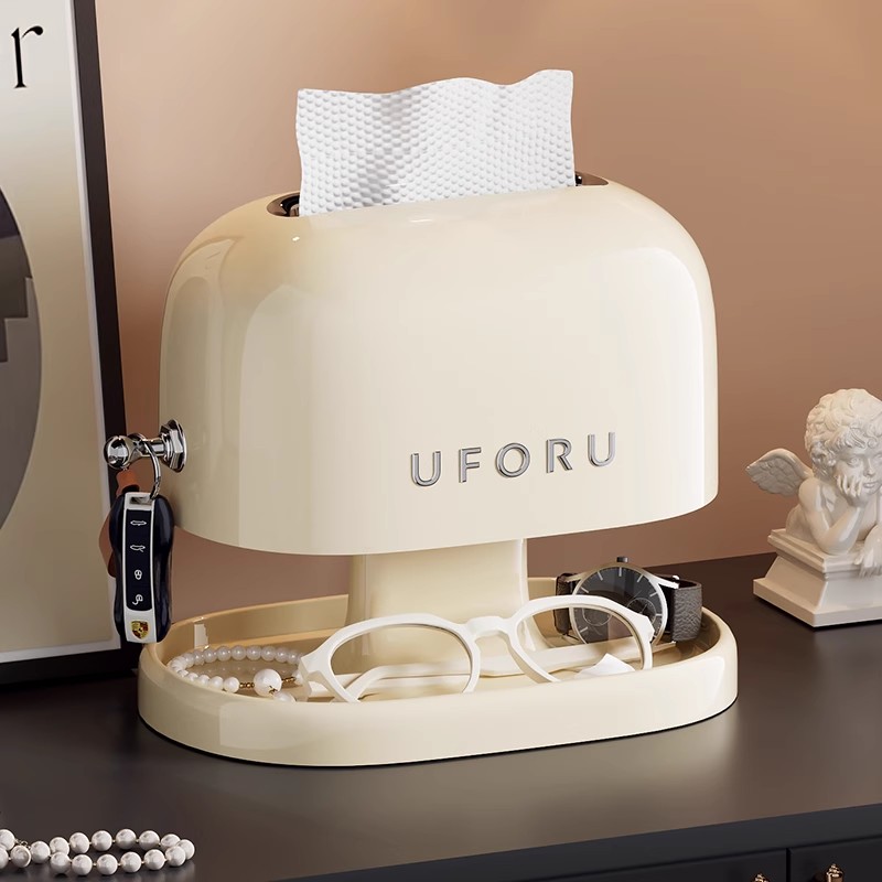 轻奢纸巾盒家用茶几客厅餐巾纸盒桌面创意简约抽纸盒玄关艺术摆件